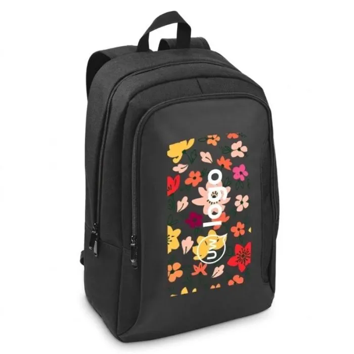 Gepersonaliseerde rugzak van gerecycled polyester voor een 17-inch laptop - DRAMMEN