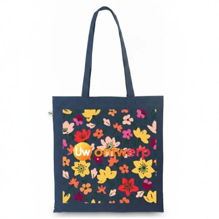 Gepersonaliseerde tas van 100% biologisch katoen met hengsels van 65 cm- MADEIRA