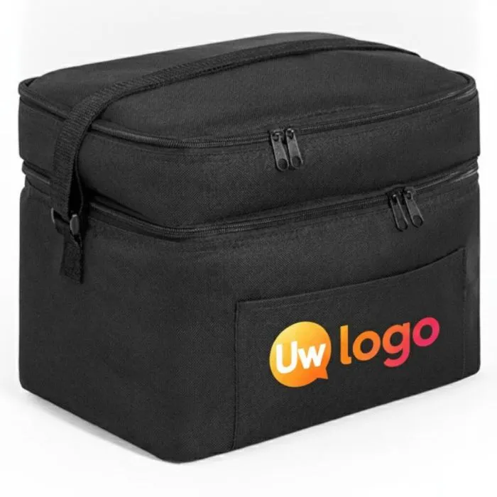 Gepersonaliseerde koeltas van gerecycled 600D-polyester