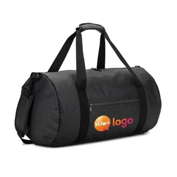 Gepersonaliseerde cilindervormige sporttas van gerecycled polyester - OSASCO