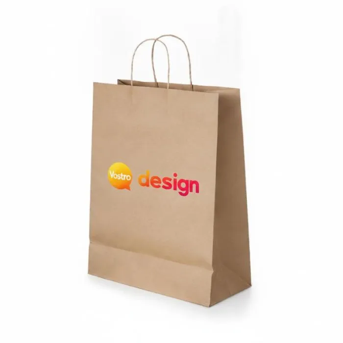 Borsa promozionale in carta kraft marrone ELLEN