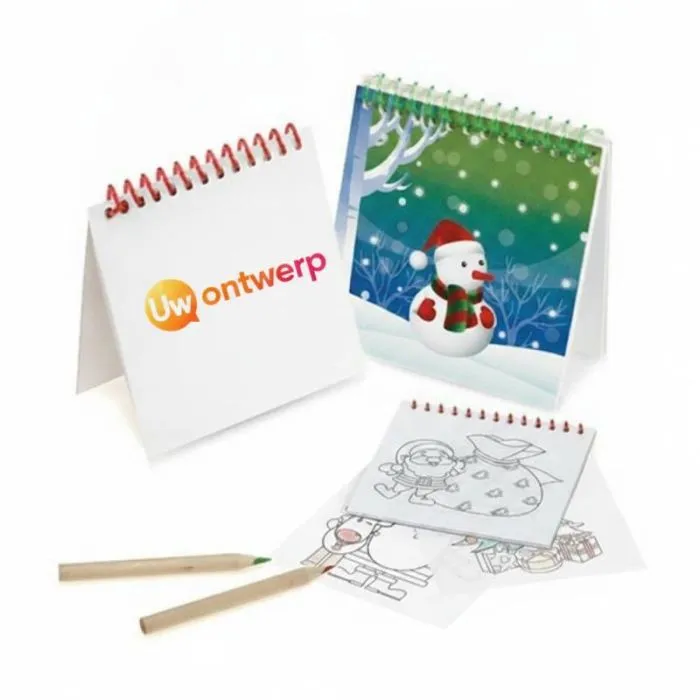 Gepersonaliseerd kerstkleurboek
