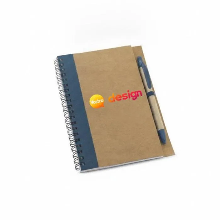 Blocco note promozionale in cartoncino con penna - Asimov