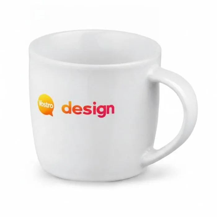 Tazza promozionale in ceramica bianca da 370 ml - AVOINE