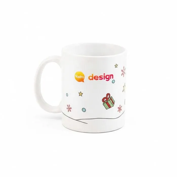 Tazza natalizia promozionale in ceramica da 350 ml - AVORIAZ