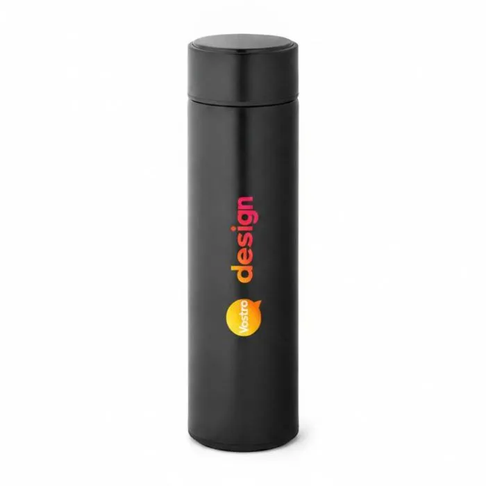 Borraccia termica con isolamento sottovuoto da 470 ml, personalizzata con il marchio ROSSI.
