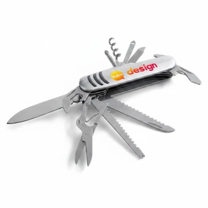 Coltellino svizzero multifunzione personalizzato - 15 funzioni
