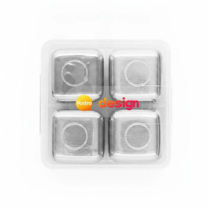 Set di cubi in acciaio personalizzati GLACIER.