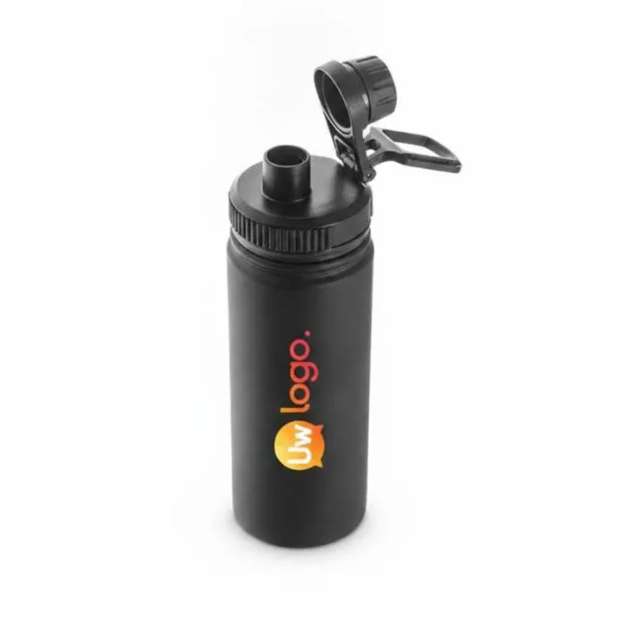 Promotionele drinkfles van 90% gerecycled aluminium met een dop van PP - FEDERER.