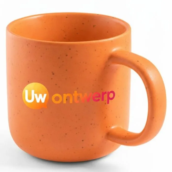 Gepersonaliseerde keramische koffiekopje van 75 ml met matte afwerking