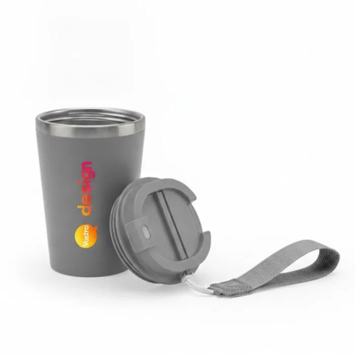 Bicchiere da viaggio personalizzato in acciaio inossidabile da 460 ml - SPITZ