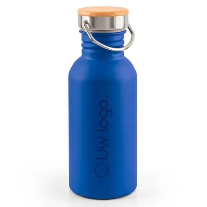 Personaliseerbare fles van 90 % gerecycled roestvrij staal, 580 ml - EWING