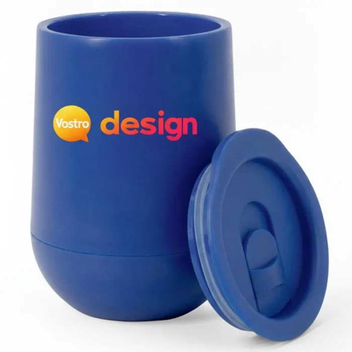 Tazza da viaggio personalizzabile a doppia parete con isolamento termico, 420 ml - ADLINGTON