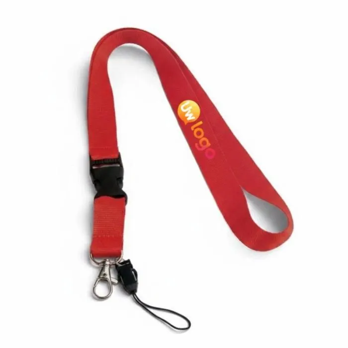 Gepersonaliseerd polyester lanyard - 20 x 530 mm
