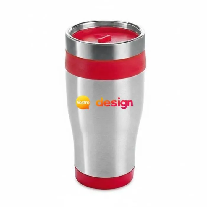Tazza da viaggio promozionale in acciaio inossidabile da 420 ml - Batum