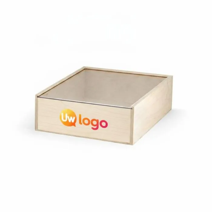 Houten reclamedoos BOXIE CLEAR L