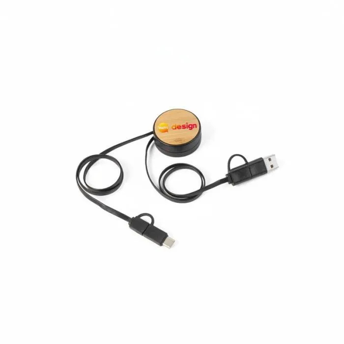 Cavo retrattile pubblicitario 5 in 1 - RUBINS