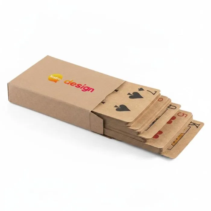 Mazzo di 54 carte personalizzabili in carta kraft - FISCHER