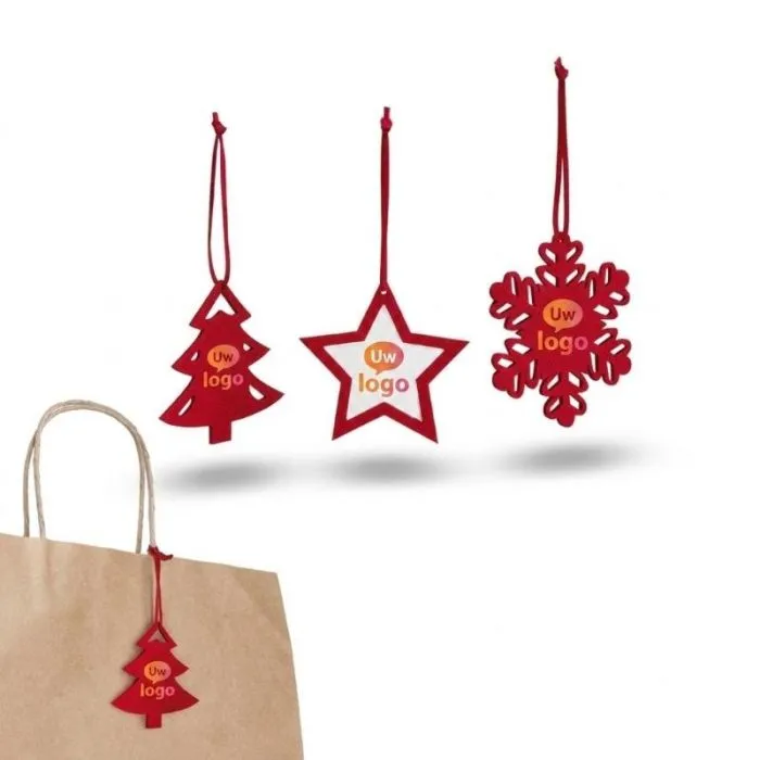Set van 3 kerstversieringen