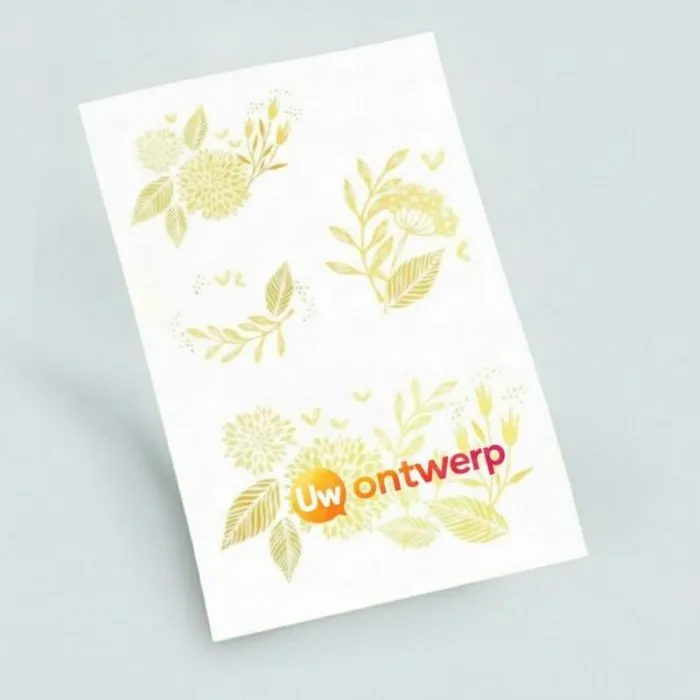 Gouden tatoeage van 10 x 15 cm, naar keuze te personaliseren