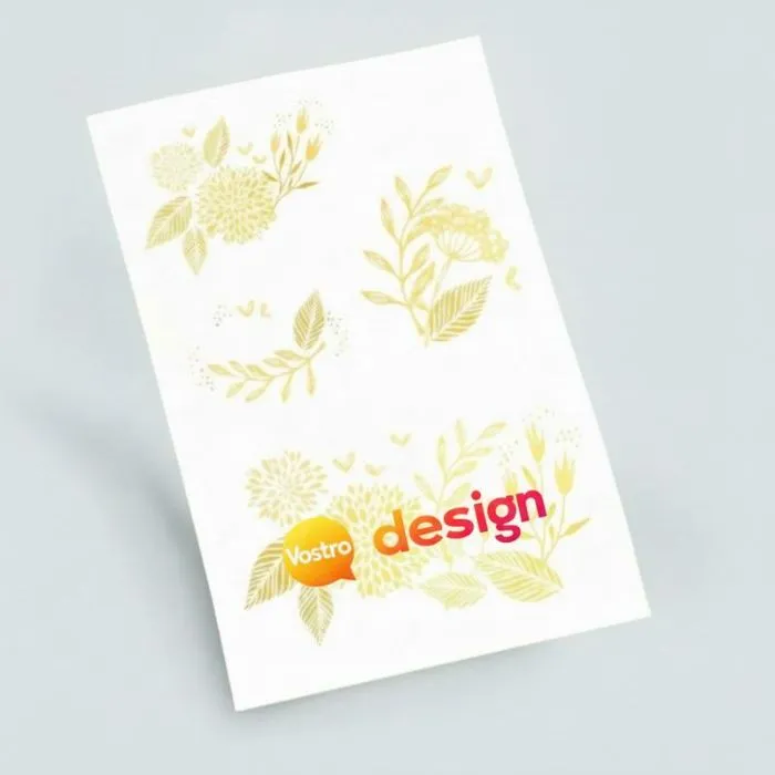 Tatuaggio dorato personalizzabile 10x15 cm