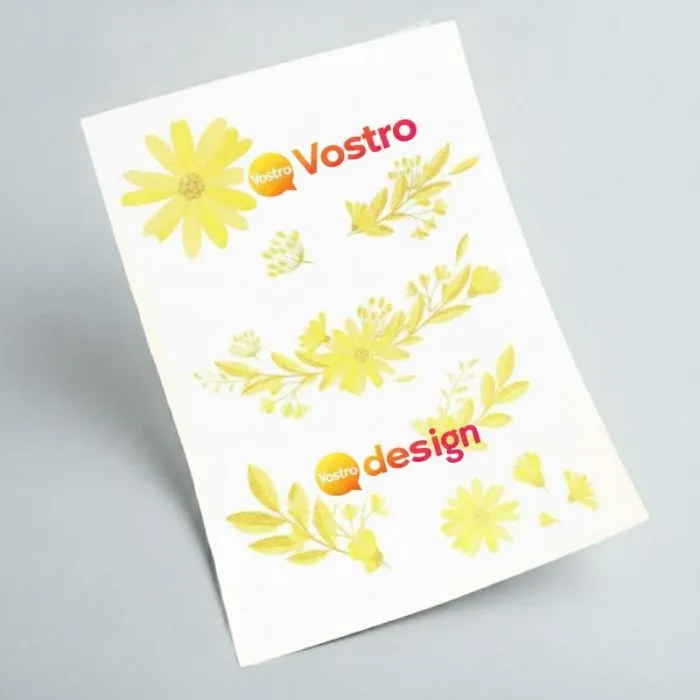 Tatuaggio dorato personalizzabile, 21x15 cm