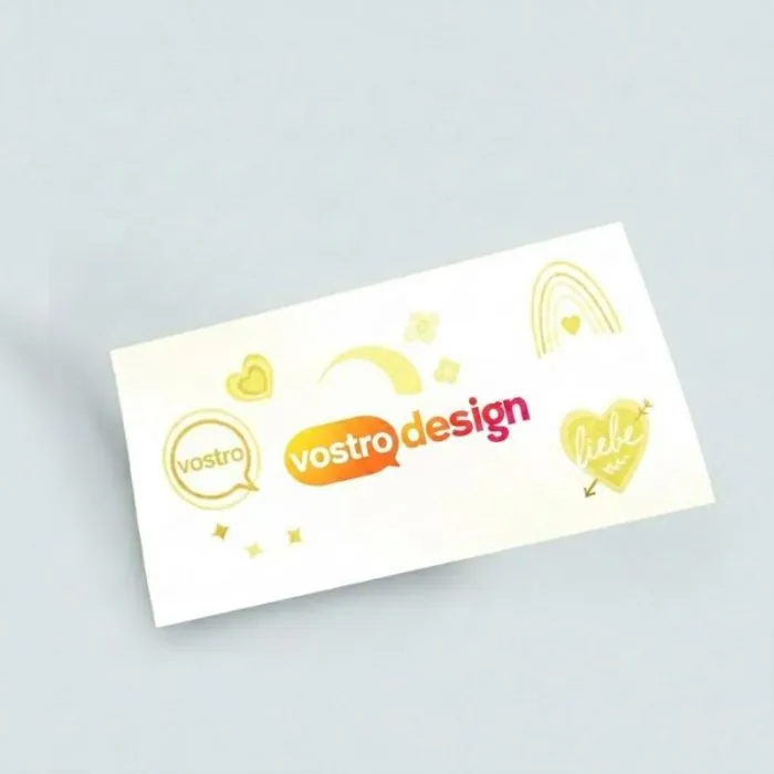 Tatuaggio dorato personalizzabile 5x10 cm