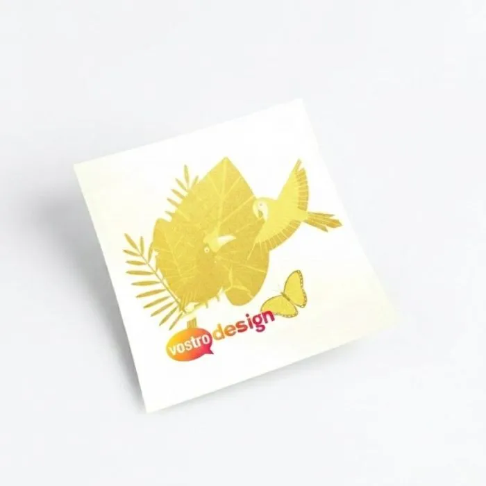 Tatuaggio dorato personalizzabile, 6x6 cm