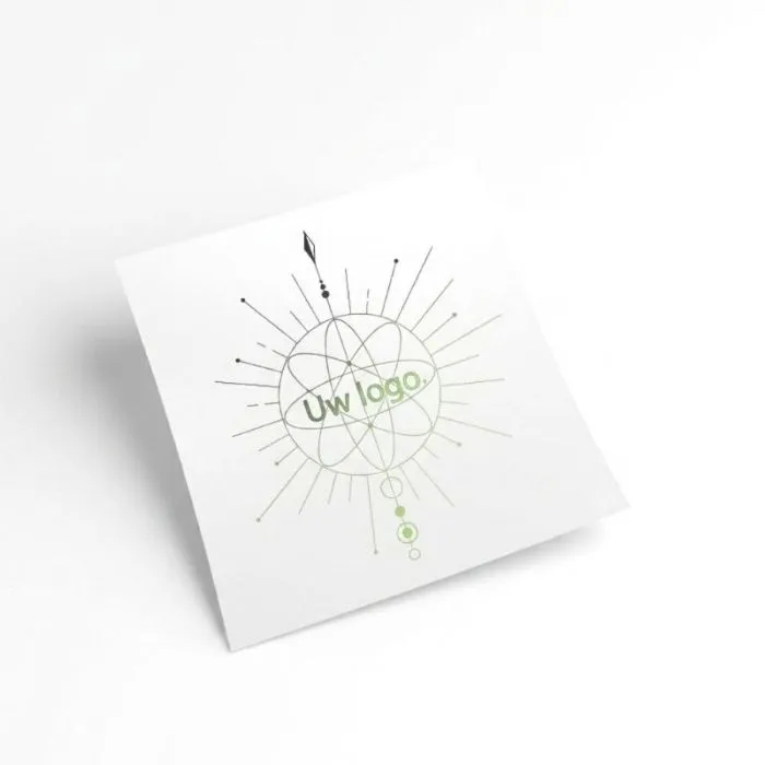 Gepersonaliseerde lichtgevende tatoeage van 6 x 6 cm