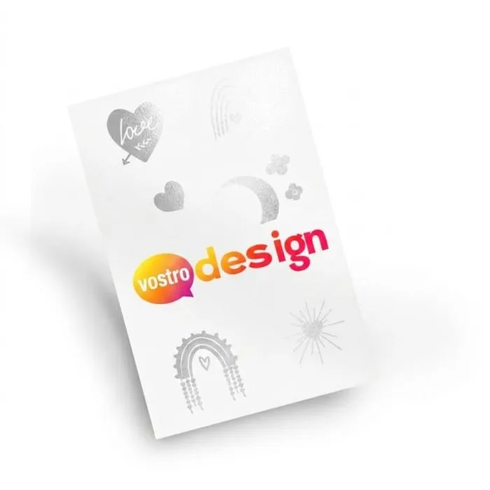 Tatuaggio metallizzato personalizzabile 8x12 cm