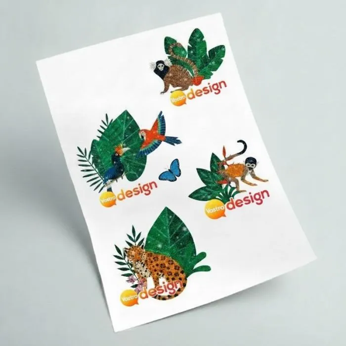 Tatuaggio personalizzato con glitter, 4x4 cm