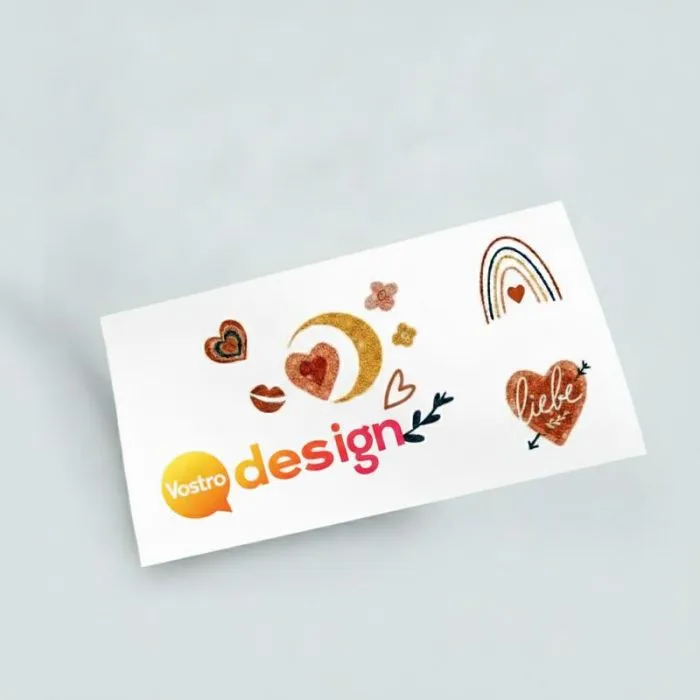 Tatuaggio con glitter personalizzabile, 5x10 cm