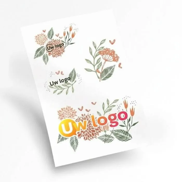 100% personaliseerbare tatoeage, 10 x 15 cm