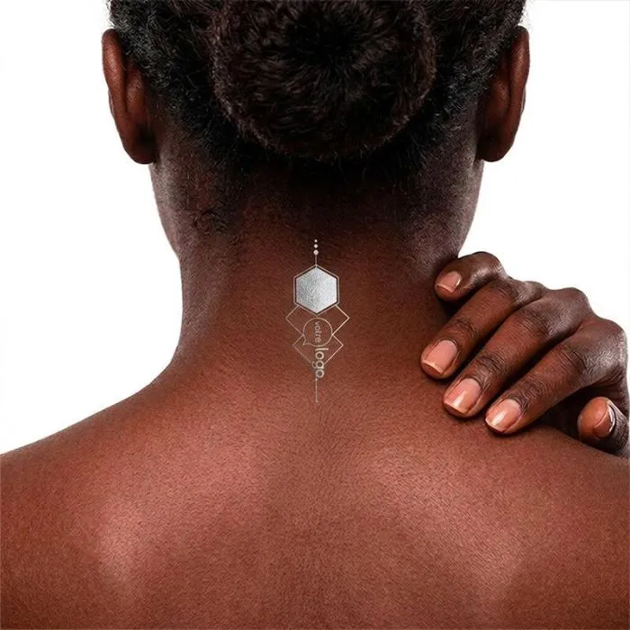 Tatouage métallisé 4x6cm personnalisable