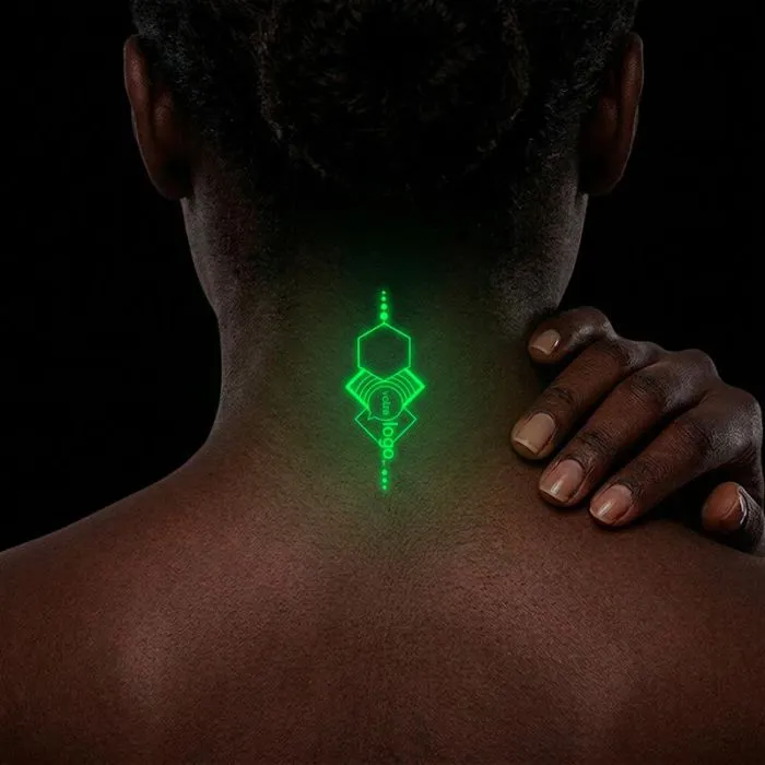 Tatouage luminescent 4x6cm personnalisable