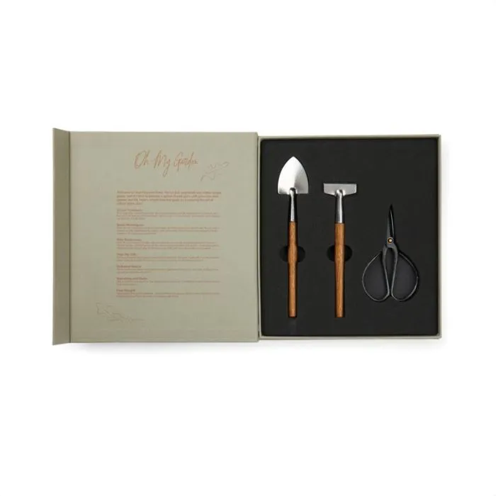 Set jardinage intérieur Histoire du jardin en boîte livre