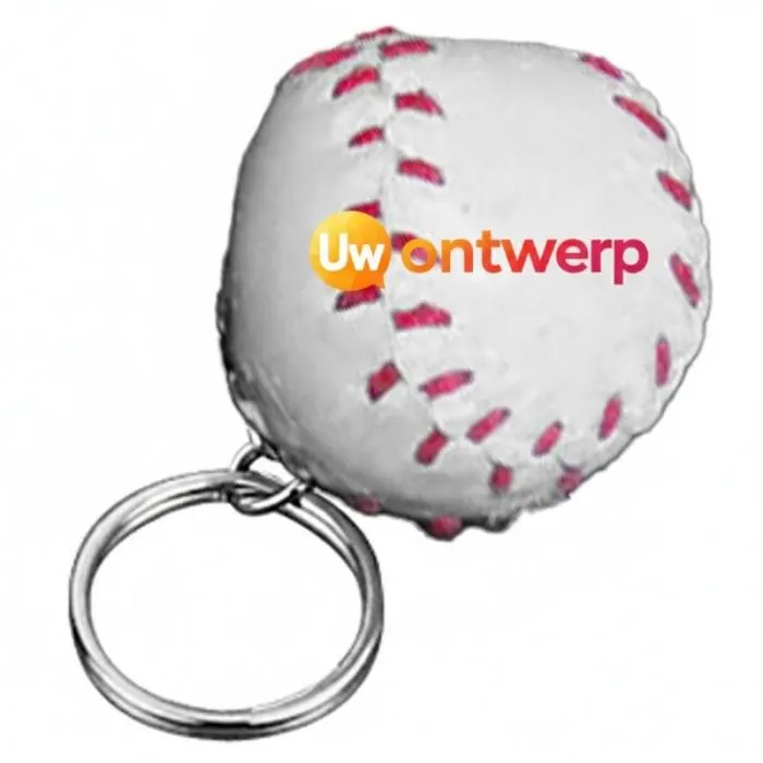 Vintage sleutelhanger met reclame-honkbal
