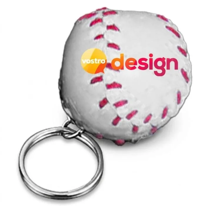 Portachiavi vintage a forma di palla da baseball promozionale
