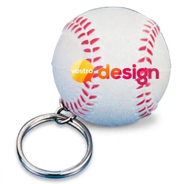 Portachiavi a forma di palla da baseball promozionale dal design ecologico