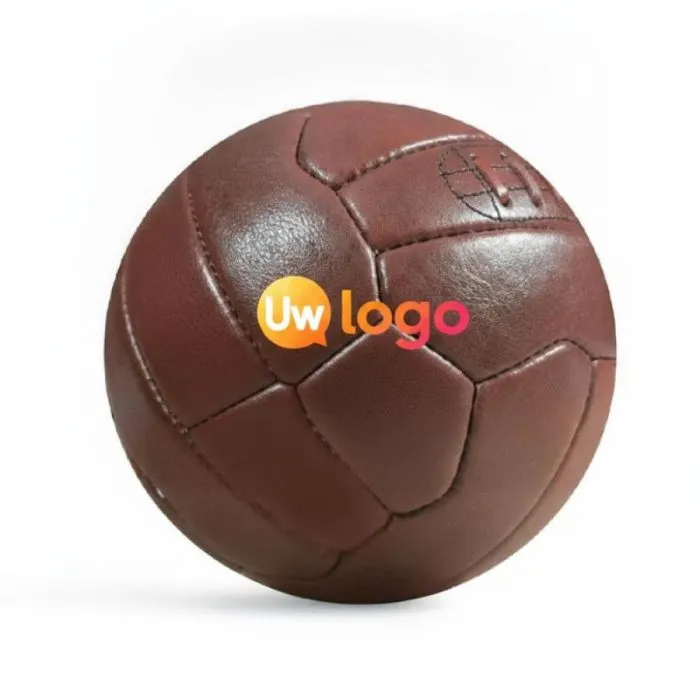 Gepersonaliseerde vintage voetbal van leer T5