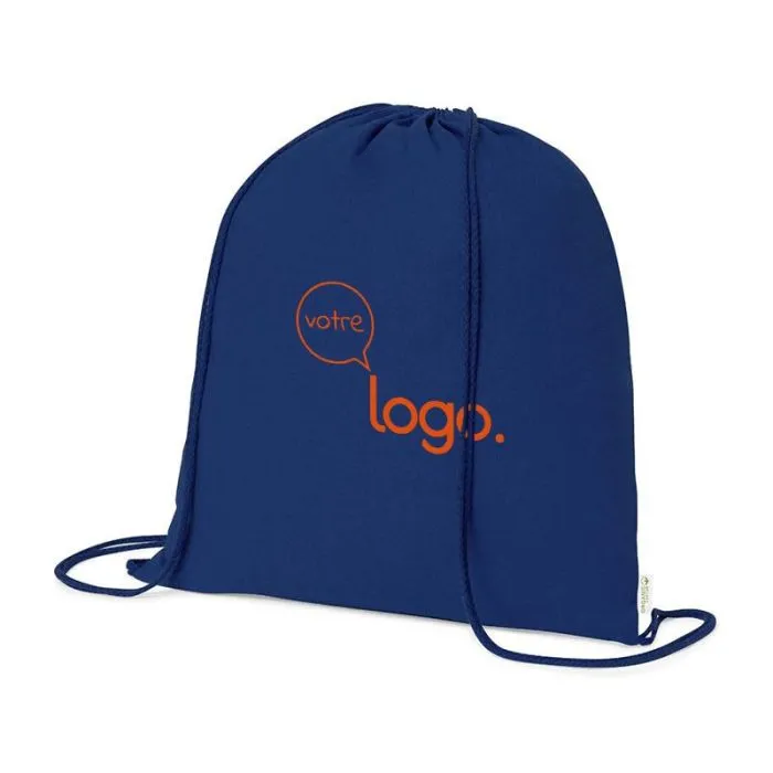 Sac à dos personnalisé à cordes coton bio -Maziu