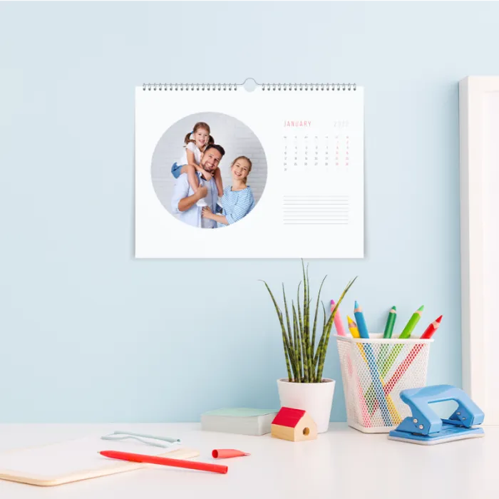 Personaliseerbare fotowandkalender