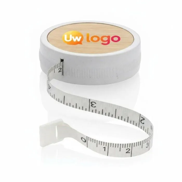 Kleermakersmeetlint van gerecycled plastic met RCS-logo en bamboe