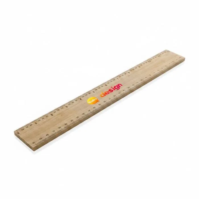 Righello in bambù Timberson personalizzato, spesso 30 cm e a doppia faccia