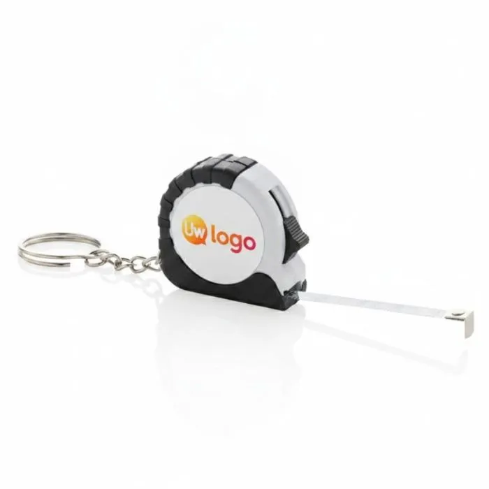 Gepersonaliseerde RCS sleutelhanger met meetlint van 1 meter