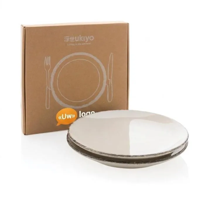 Set van 2 reclameborden van 28 cm, Ukiyo