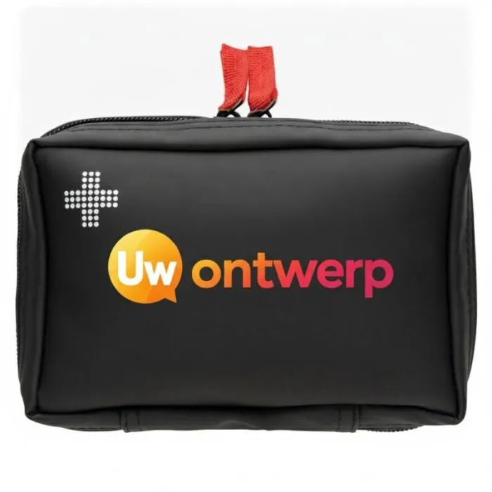 Luxe, gepersonaliseerde EHBO-set van waterafstotend nubuck-PU met accessoires