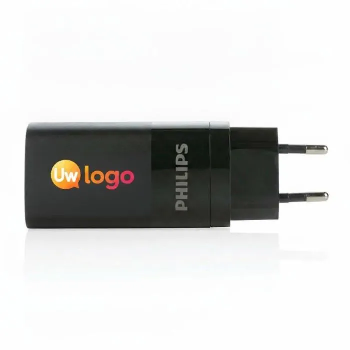 Op maat gemaakte Philips USB-adapter met 3 poorten, ultrasnel PD, 65 W