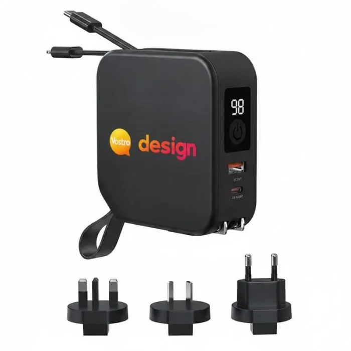 Caricabatterie universale 5 in 1 promozionale - Urban Vitamin Saratoga