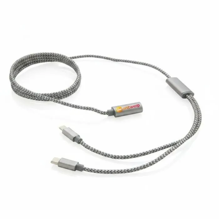 3-in-1 gevlochten reclame-kabel